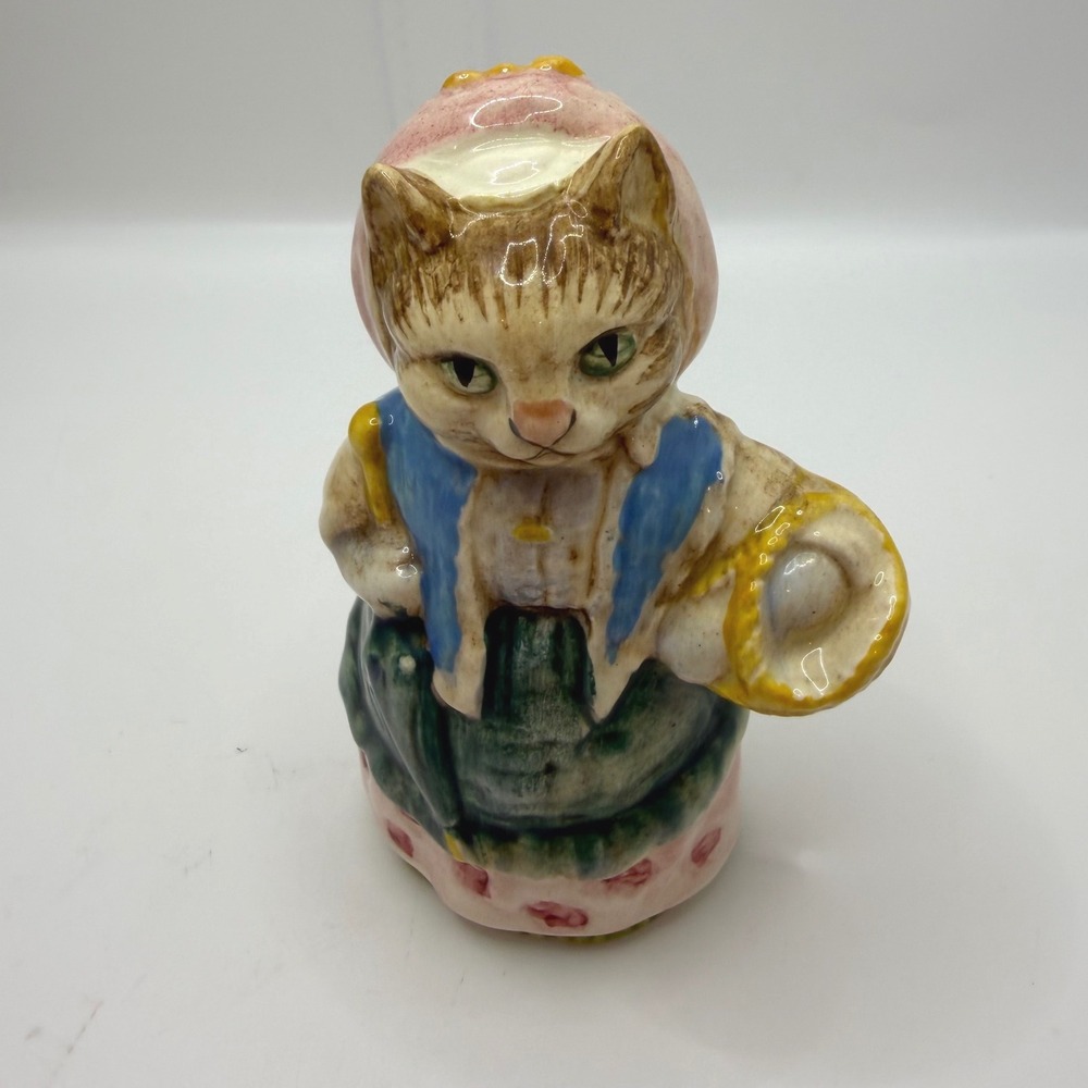 Beswick Beatrix Potter Cousin Ribby‎ Figurine F Warne & Co England Porcelain Cat